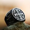 2025 Neues Design 316L Edelstahl Hochglanz Religiöser Herrenring CSSML Modeschmuck Geschenk