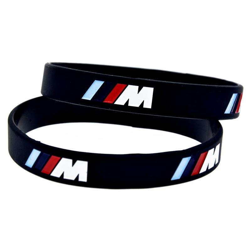 Car Stickers BMW M-series Badge Bracelet Sports Men Women Rubber Hand Chain For BMW G30 G32 G01 G02 G05 G06 G07 G26 G23 G22 F40
