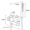 Bathroom Fixture Black Handheld Shower Resistance To Erosion User-Friendly Design Comfortable Bathing Experience