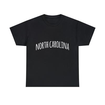 North Carolina Cute Graphic Tee Shirt, S-5XL