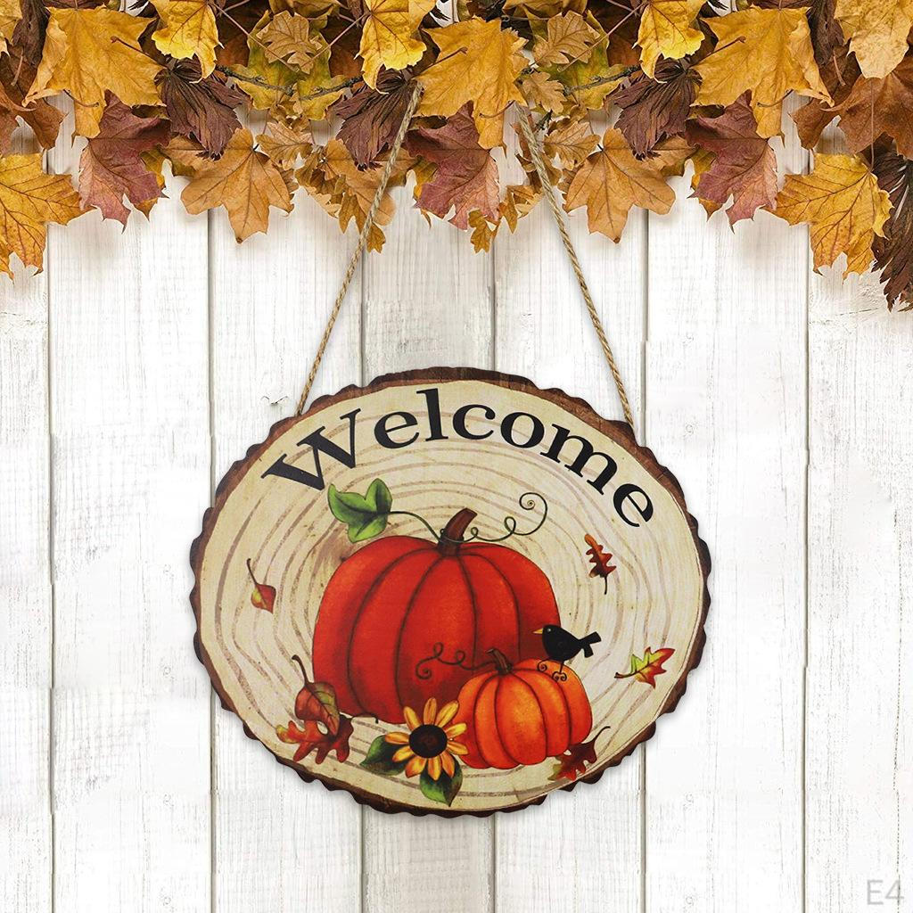Autumn Fall Door Hanging Sign Harvest Decoration, indoor Use