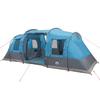 Vidaxl Tenda da Campeggio, a Tunnel, 4 Persone, Blu, Impermeabile