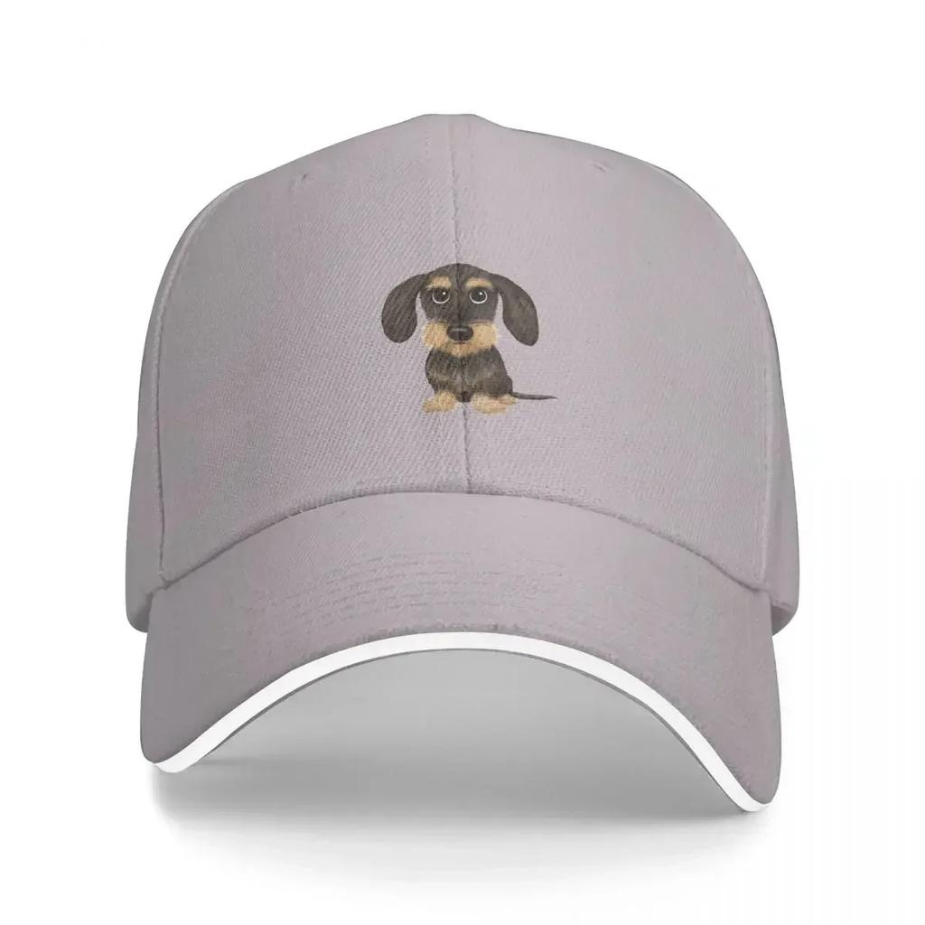 Wirehaired Dachshund Cute Wire Haired Wiener Dog Wild Boar And Tan Teckel Cap Casual Baseball Caps Adjustable Hat Baseball Hats