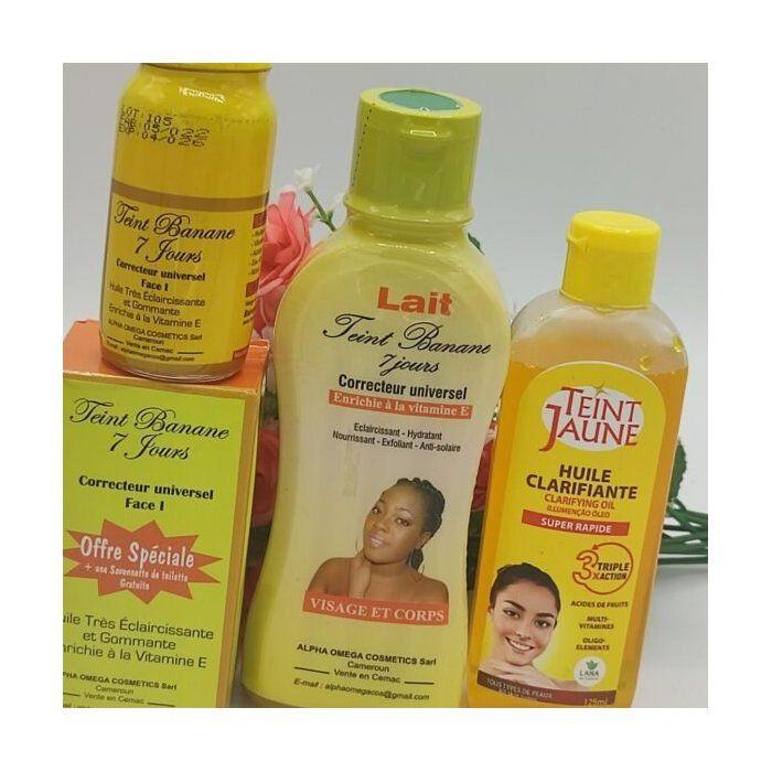 Mini Gamme Teint Jaune Parfait – Lait 250ml + Sérum Phase 1 + Huile 125ml