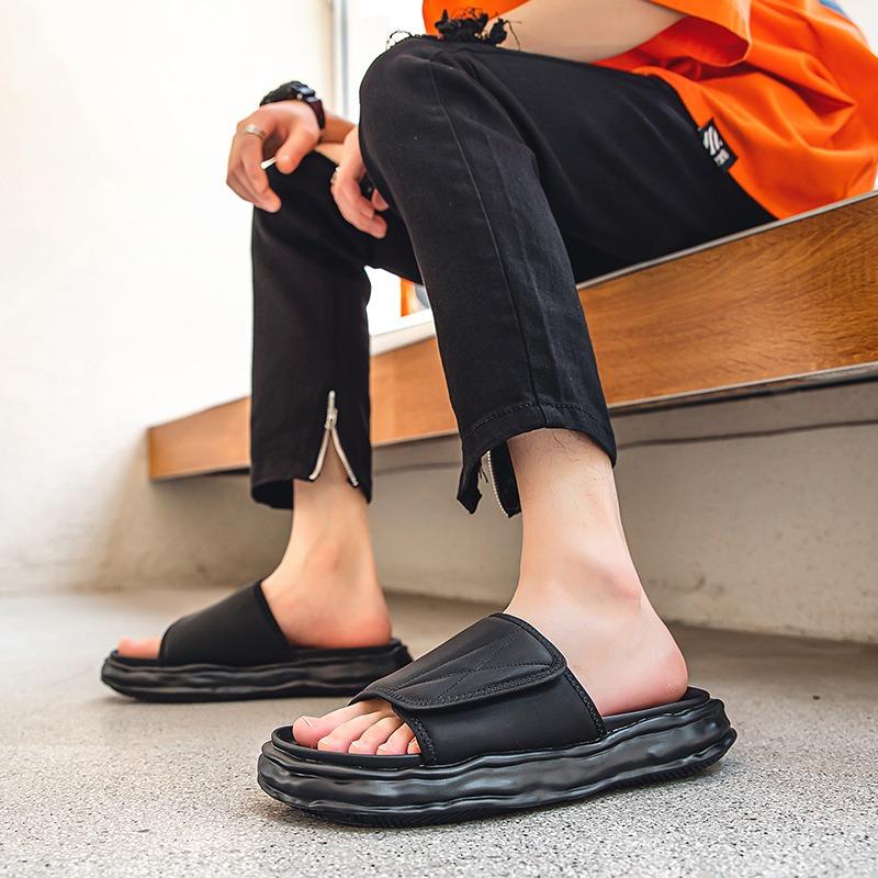 2900 [Ben] Coole Hausschuhe Herren Sommer Indoor Zuhause Leise Rutschfest Schmelzend Dicke Sohle