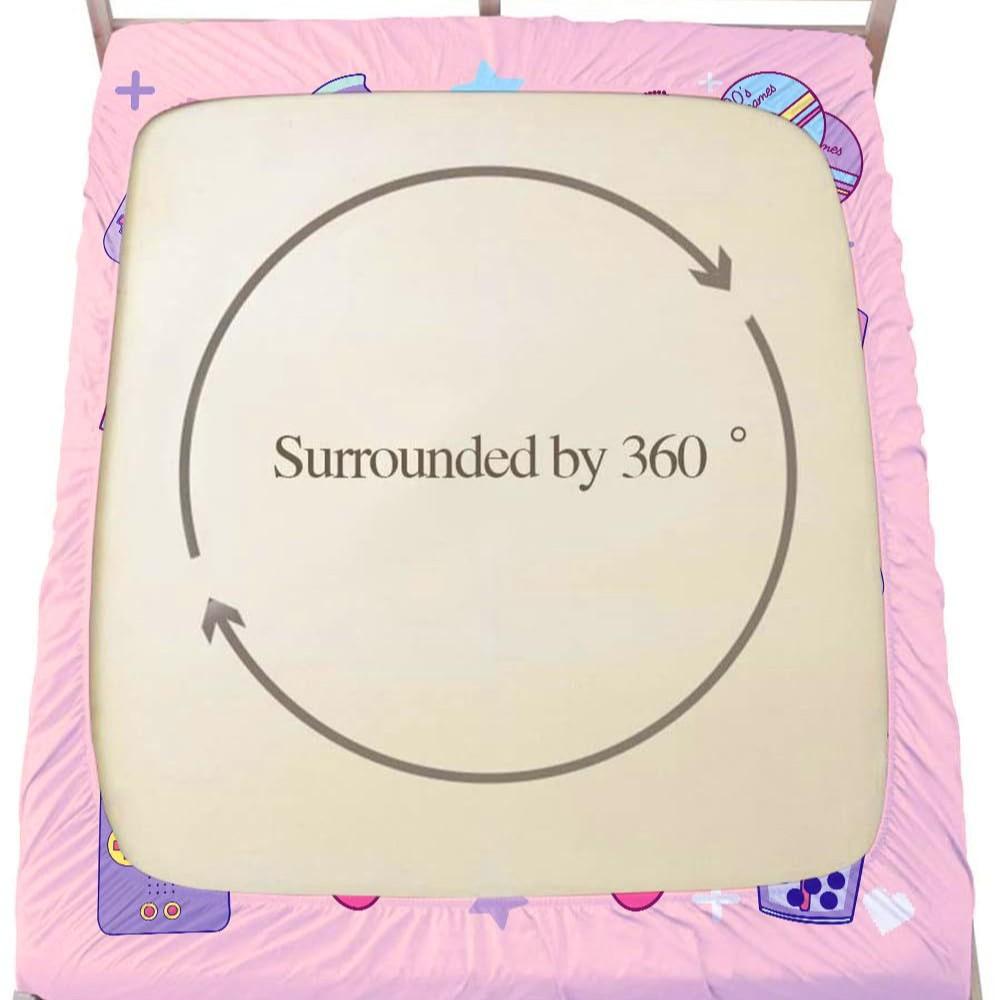 Gamepad Pattern Mattress Three-Piece Digital Printing Mattress Bedding Set Adult Children