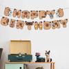 Adorabili Bandierine di Compleanno Capibara Decorazioni di Compleanno Capibara Ghirlande Sospese Durevoli per Atmosfera Festiva