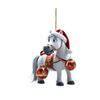 Christmas Pony Ornament 2D Acrylic Hanging Decor for Car And Tree Cute Horse Design Holiday Gift for Kids