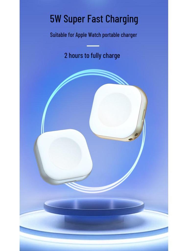 5W Fast Charger for Apple iWatch Series 5-8: Magnetic Wireless & Portable