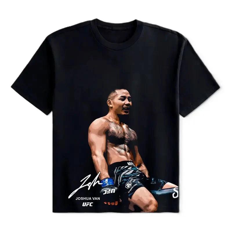 Футболка Joshua Van UFC MMA, Спортивная футболка с изображением чемпионов UFC, Графическая футболка XS