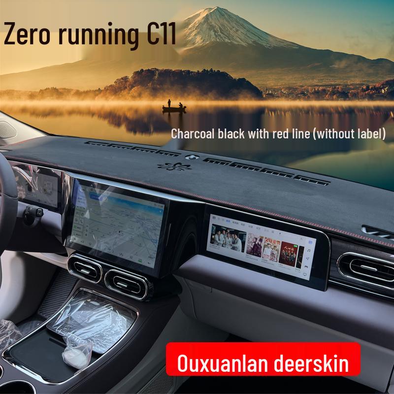 2023 Leapmotor C11 Gösterge Paneli ve Konsol Koruması için Süet Güneşlik Matı