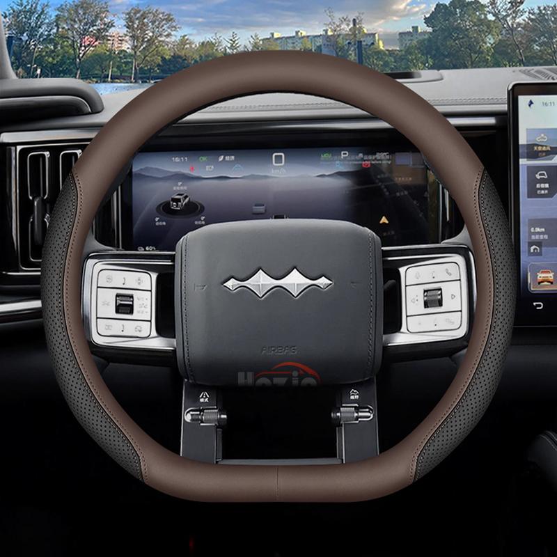 Leather Car Steering Wheel Cover for BYD Leopard 3 5 8 Interior Accessories 2025