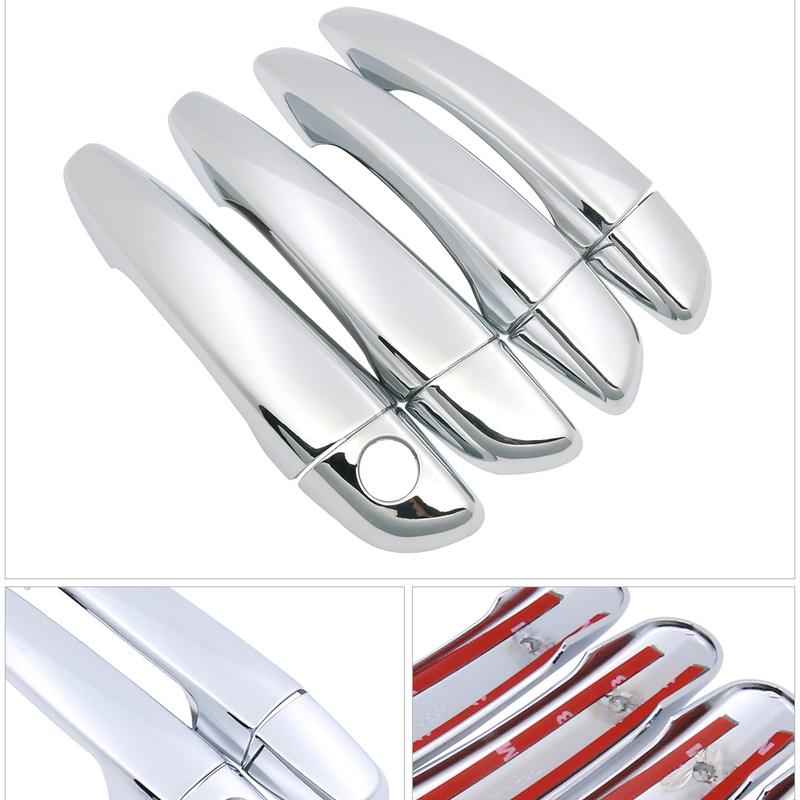 For Peugeot Rifter Partner 2018   Luxuriou Chrome Door Handle Cover Trim Catch Car Set Cap Styling Stickers Accessories