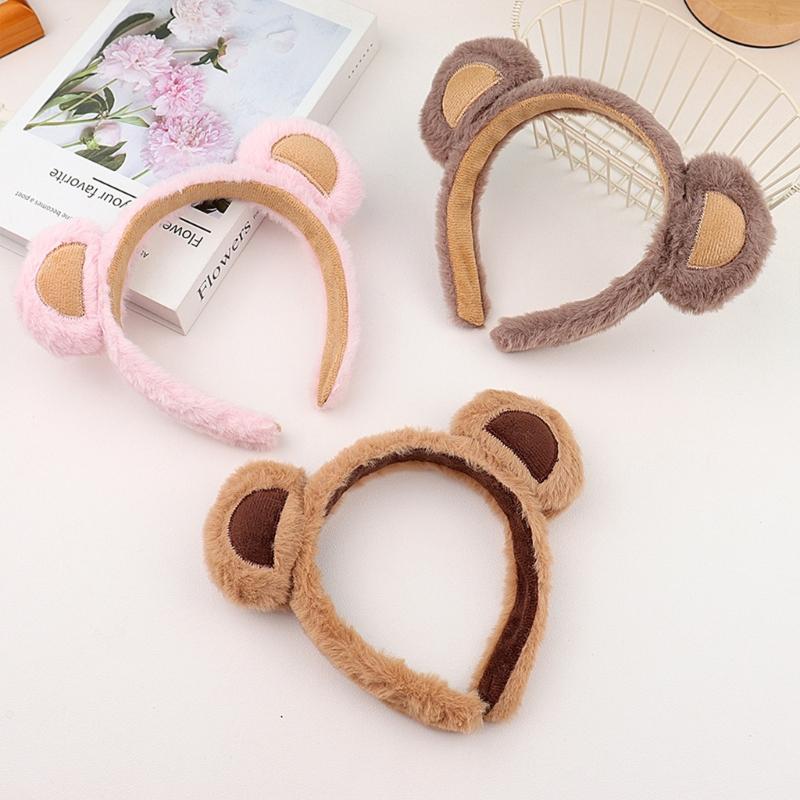 Furry Little Bear Hair Hoop Party Cosplay Cartoon Headband Hairband Cute Headwea