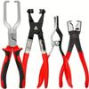 Professionelles Schlauchklemmenzangen-Set 4-teilig - Kraftstoffleitungs-Trenn- und Ausbauwerkzeugsatz für Autoreparaturen