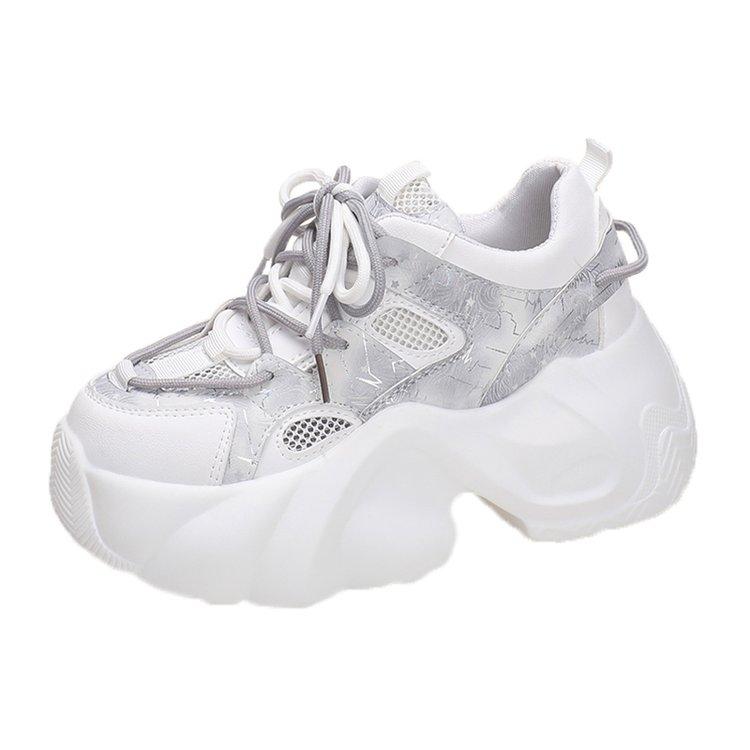 

2024 новые женские кроссовки, модная повседневная обувь из вулканизированной кожи, высококачественные женские кроссовки на платформе Zapatillas Mujer 36 серый