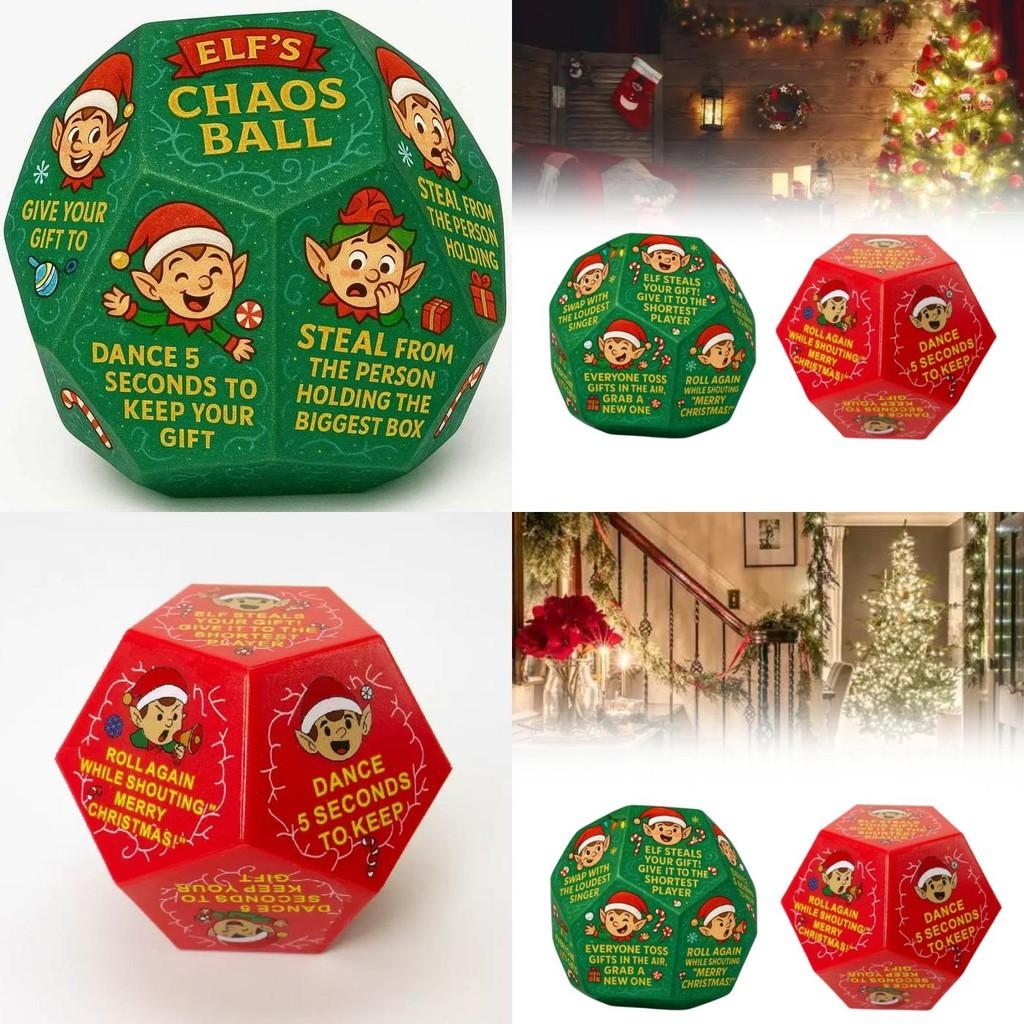 Hilarious Christmas Gift Exchange Party Game Dice Plastic Festive Fun For Family Celebrations