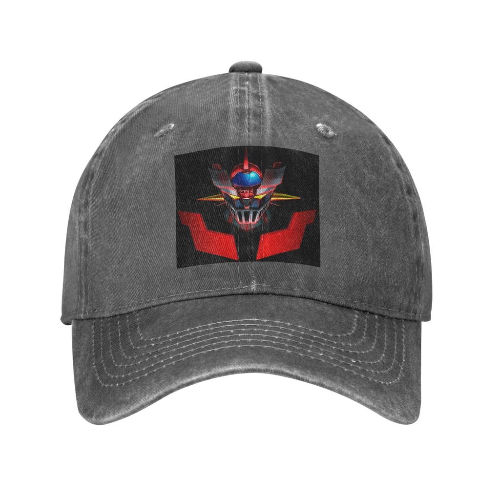 Nordic Mazinger Z Anime UFO Robot Sofa Grendizer Goldorak Washed Denim Cap Baseball Caps Adjustable Hat Summer Baseball Hats