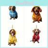 Stylish Acrylic Christmas Dog Keychain Multi-functional Car Home Decoration Accessory