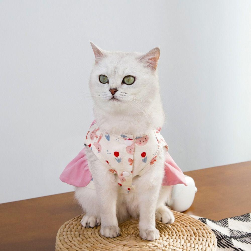 Liebliches Hunde-Sommerkleid Hautfreundliches Haustierkleid Chihuahua Welpenrock Für Kleine Mittlere Hunde