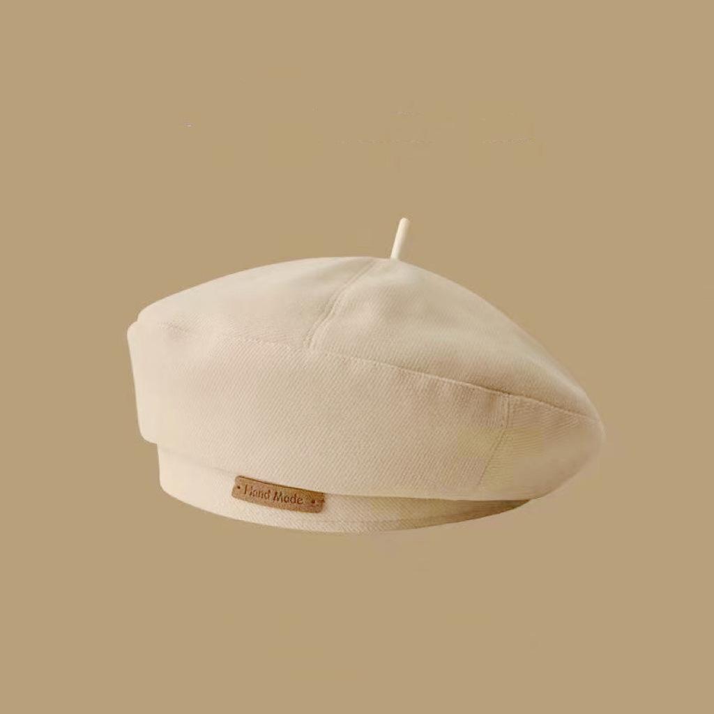 Bawełniane damskie berety zimowe czapki vintage francuska krata top czapka wojskowa malarz czapka jesień zima ulica ośmiokątne czapki beret