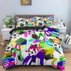 Special 3D Colorful Graffiti Football Bedding Collection For Boys Teen Microfiber Duvet Cover Collection Bedroom Decor Ball Sports Quilt Cover