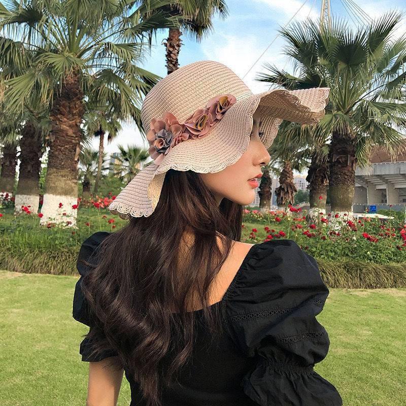 Summer Straw Hat For Women With Large Brim Sunshade And Breathable Design For Casual Outdoor Use