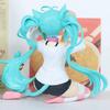 Hatsune Miku Desktop Cute Action Figure 11cm Neko T-Shirt Ver. Anime Figurine Kawaii Girl Model Toy Gift
