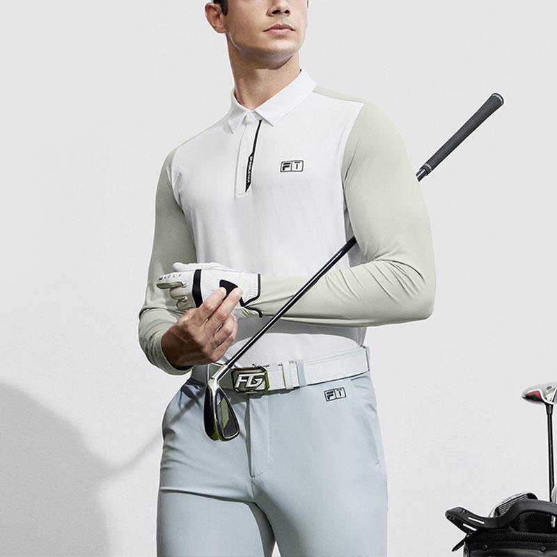 New FILA Golf Series Polo Shirt Men's Jade White A11M415213F-WT