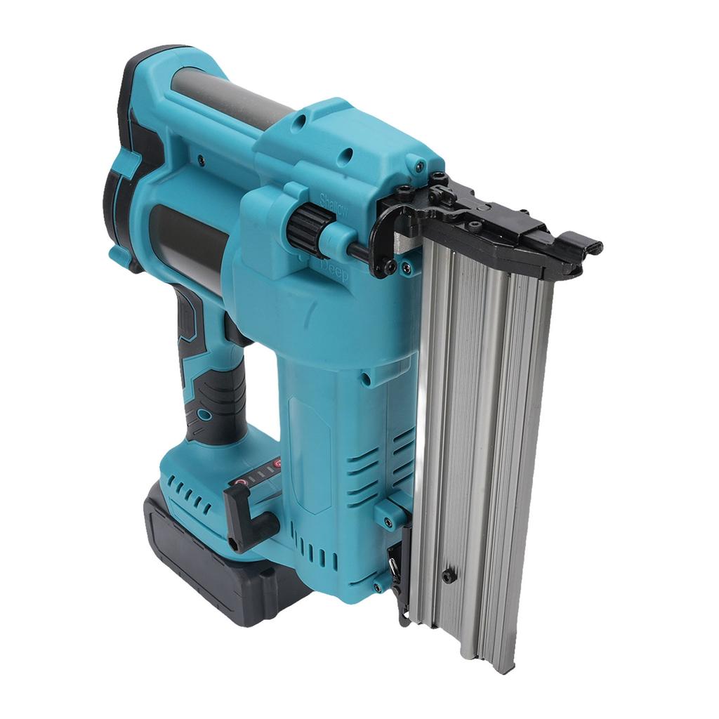 Cordless Nail Gun Straight and U Staple Battery Powered Brushless Brad Nailer for Woodworking and Home Installation