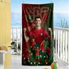 Cristiano Ronaldo Beach Towel Super Soft & Absorbent Comfortable Lightweight Suitable for Sports, Travel, Swimming, Yoga, Bathroom, Beach, And Pool