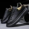 Platform white shoes men's and women's shoes 2025 new leather heightening muffin small casual sports couple board shoes men's