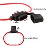 FULARR® 5pcs Premium ACU Medium Car Waterproof In-Line Fuse Holder, 16 AWG Wire Harness,