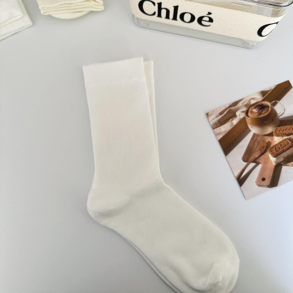 Xiaohongshu Women's Postpartum Loose-Mouth Cotton Socks - Black & White, Thin, Boneless, Pile Style for Spring & Summer.