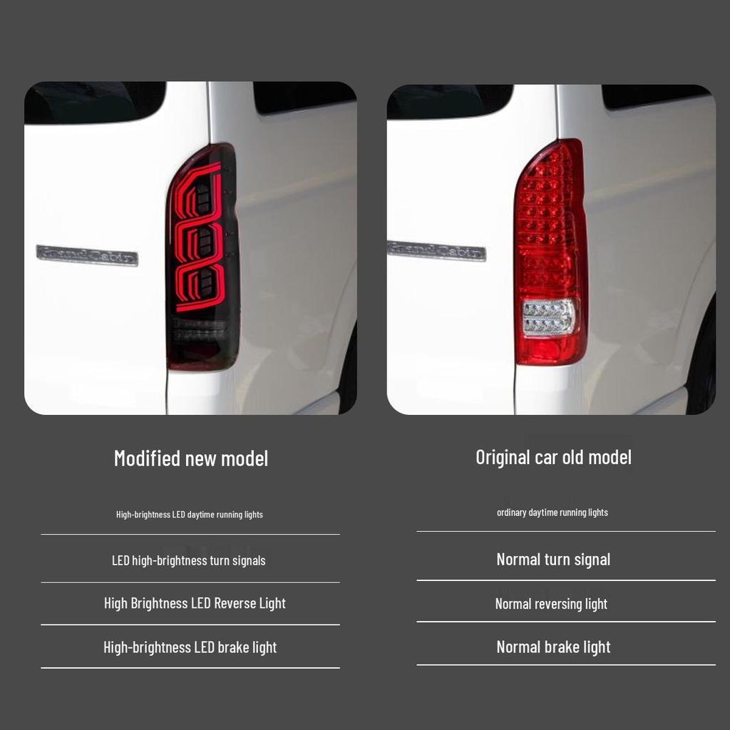 Upgraded LED Taillight with Sequential Signals for 2005-2018 Toyota Hiace 200