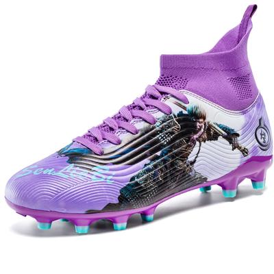 33-46 Kids Football Boots Men's Large Size Football Shoes Low Top Long Spikes Outdoor Anti-slip Professional Training Football Boots