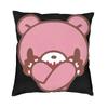 Cartoon Gloomy Bear Square Throw Pillow Cover Decoration D Two Side Printing Cushion Cover for Living Room