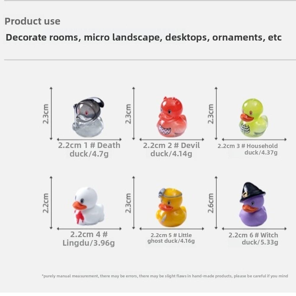 Creative Halloween Decoration Courtyard Terrarium Resin Craft Mini Duck Accessories Aquarium Decoration Halloween Decorations