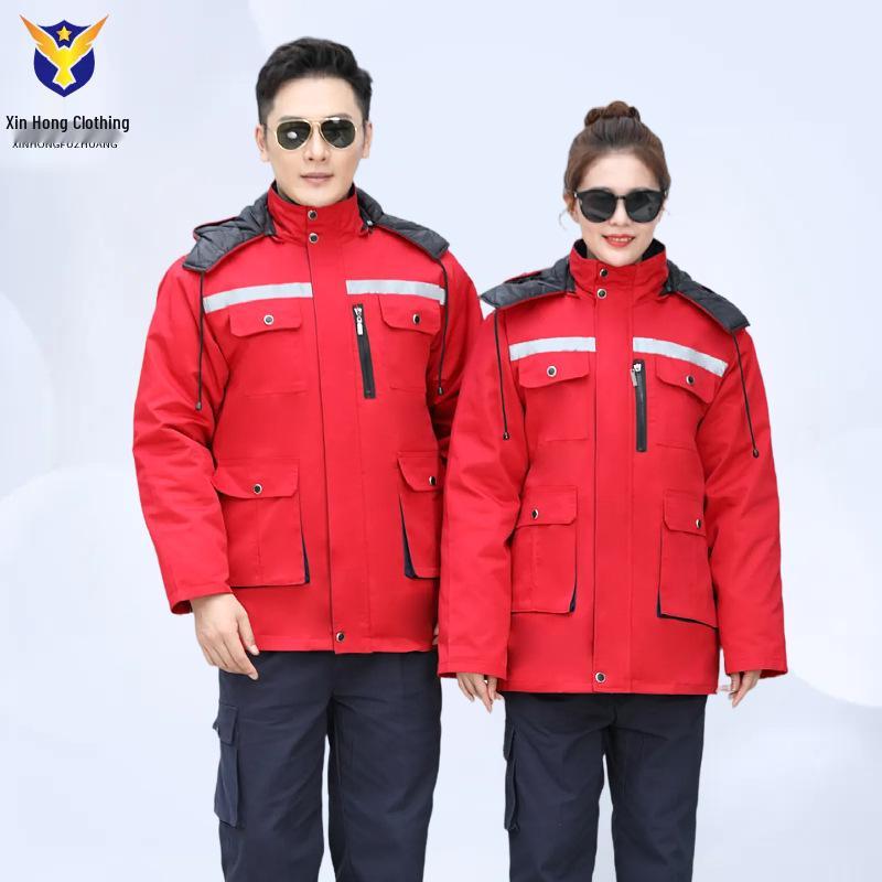Winter Insulated Reflective Work Coat