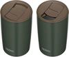 Thermos Vakuumisolierter Becher mit Deckel, 400 ml, Waldgrün, FG JDP-401