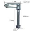 Zinc Galvanized Anti-Theft Locking Pin Durable Drop Lock Catch Fastener Universal Truck Trailer Replacement Parts
