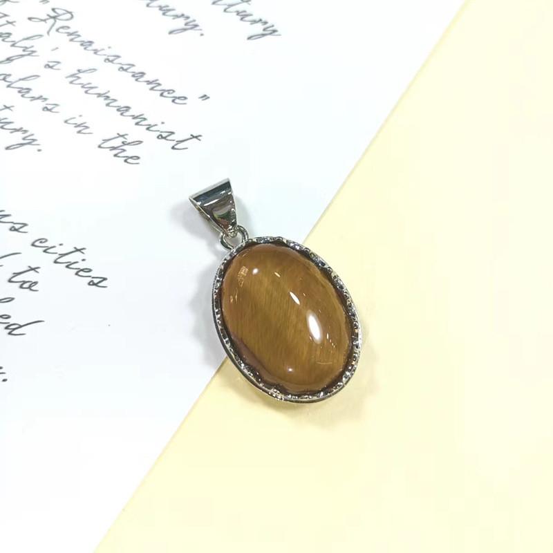 Geometric Shell Pendant With Synthetic Turquoise And Natural Purple Crystal For Fashion Jewelry