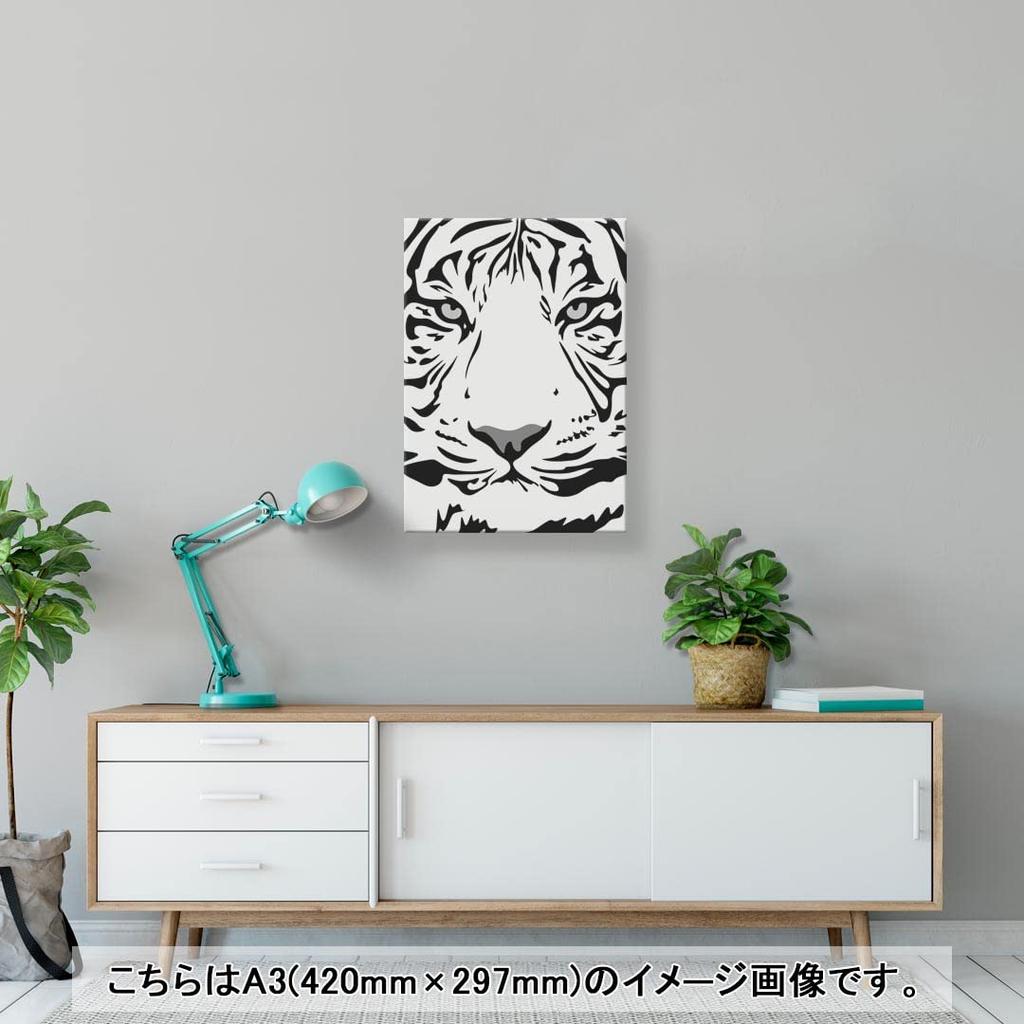 Art 420mm X Wall Wooden Stylish Interior Black and White Panel, Painting, Decoration, Igsticker, 297mm, A3, Photo, Hanging, Frame, Decor, 023885,