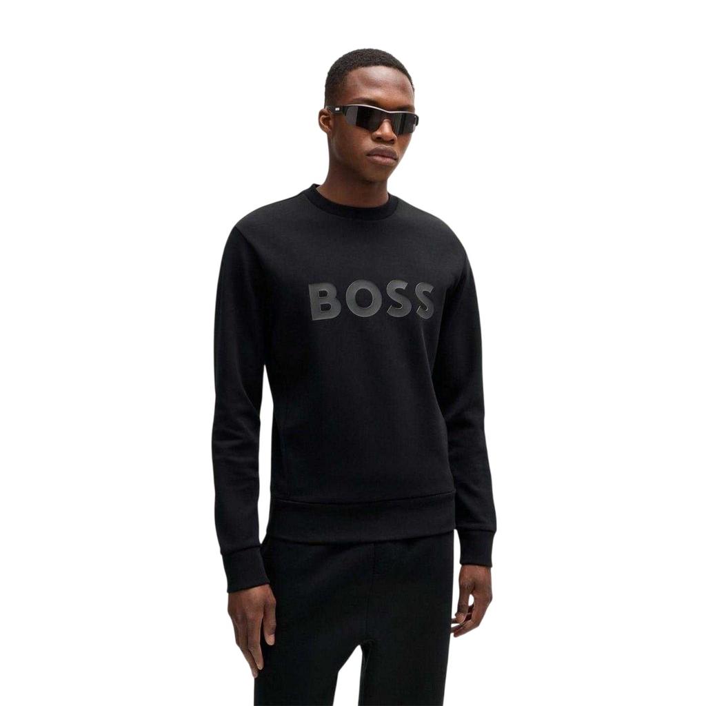 Boss Mens Wordmark Crew Neck Sweatshirt
