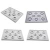 2Pcs Gray Flock Beads Tray Design Boards Kit DIY Beading Bracelet Tools Jewelry Storage Box Tray Diy Jewelry Making