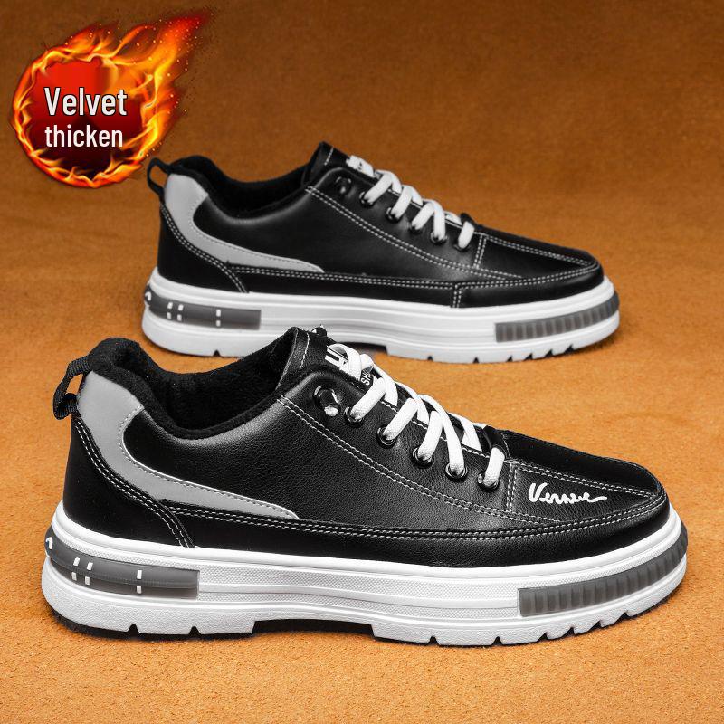 Men's High-Top Waterproof Velvet-Lined Winter Sneakers & Snow Boots