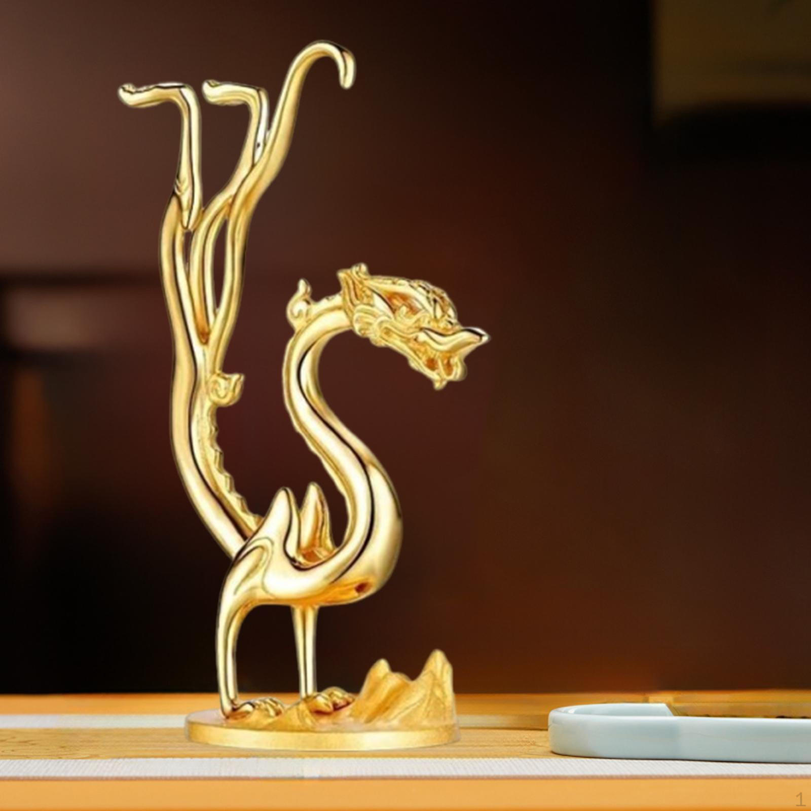 

Подставка для благовоний в виде фигурки дракона и курильница для домашнего декора золотой