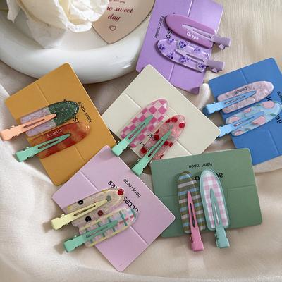 Pinces à cheveux créatives sans couture pour femmes, bracelet en forme de cœur, accessoires pour cheveux, épingle à cheveux polyvalente pour l'été, pour une frange mignonne et lâche