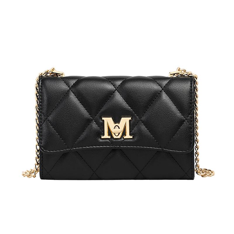 Bag Summer Women'S Bag Fashion Versatile Small Fragrant Style Rhombus Chain Bag Crossbody One Shoulder Underarm Bag
