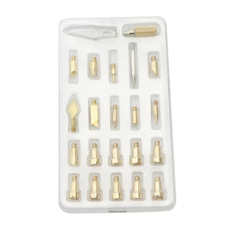 Wood Burning Embossing Solder Pen Carved Set Woodworking Electric Soldering Iron Carving Pyrography Tools Kit